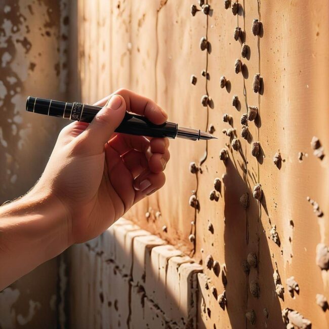 Bezpieczne metody zmywania długopisu z różnych powierzchni ściany