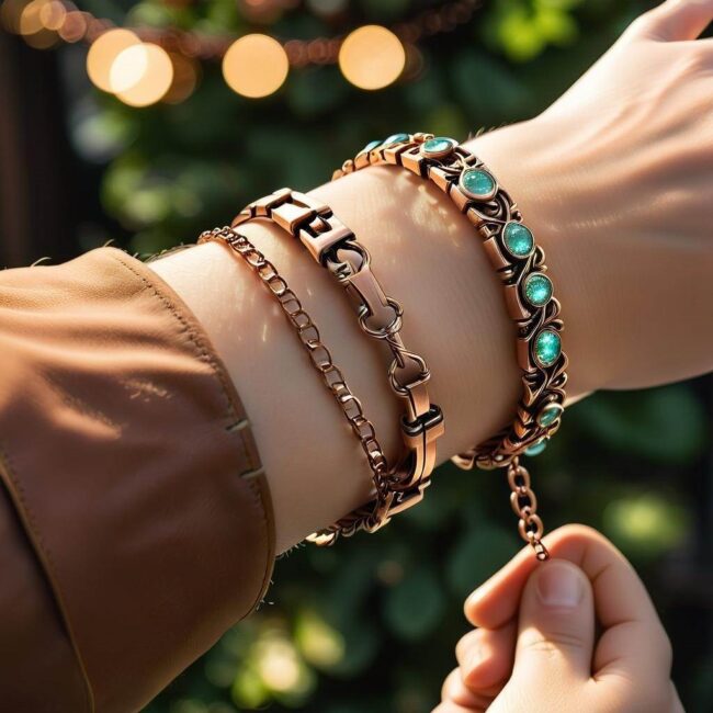 Bransoleta miedziana dla kobiet