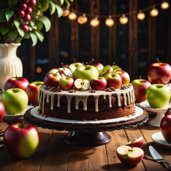 Ciasto orkiszowe z jabłkami i cynamonem