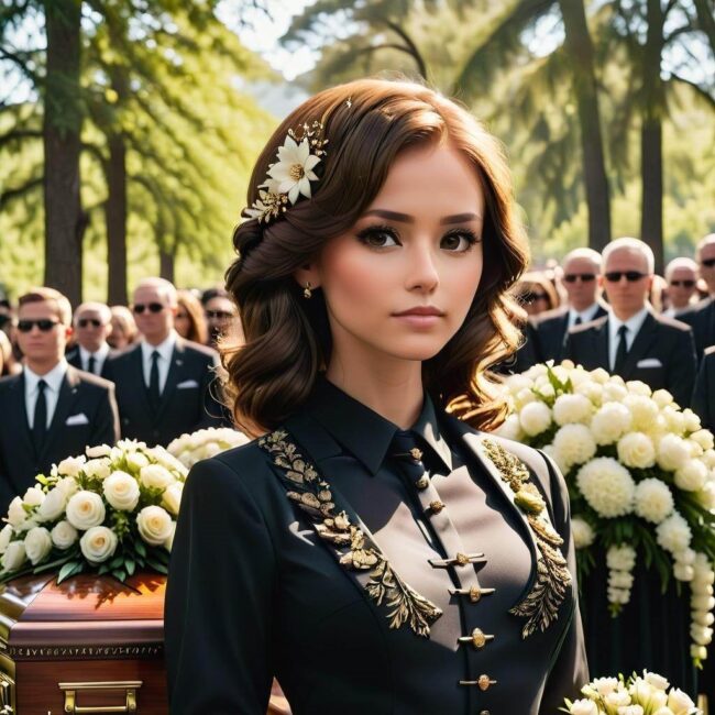 Czarne ubrania na ceremonię żałobną
