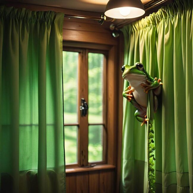 Czy można przymocować zasłony na żabki do dużych okien