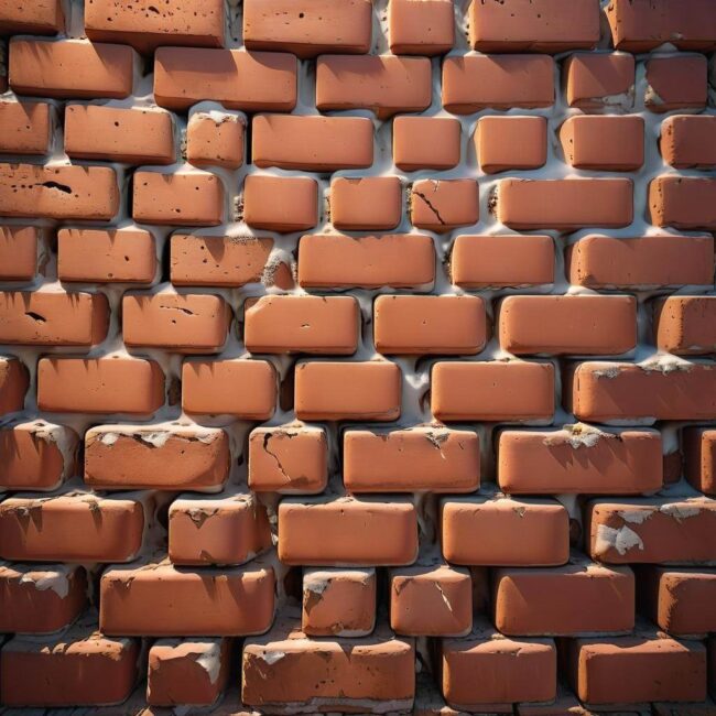 Harmonia kolorów z czerwoną cegłą