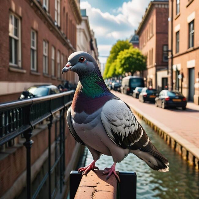 Ile czasu żyje gołąb na dachu