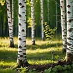 Jesienna zmiana lokalizacji brzozy