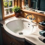 Nablatowa umywalka łazienkowa