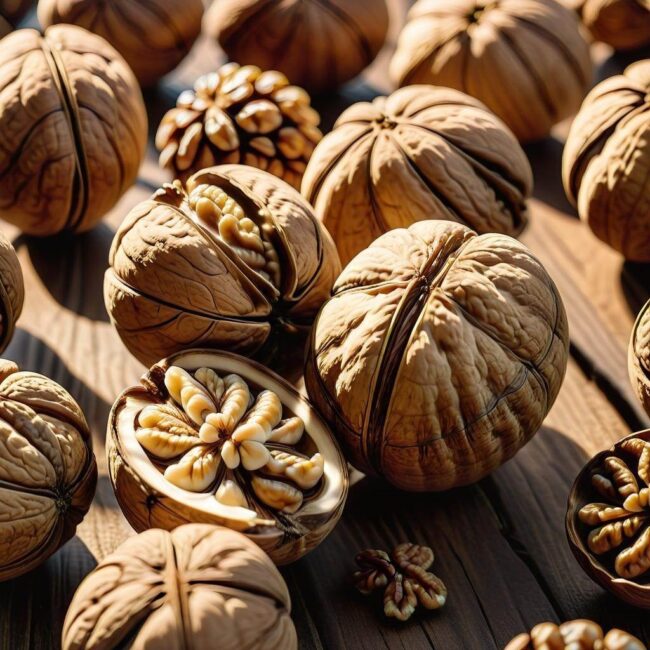 Pomiar wagi orzecha włoskiego z łupiną