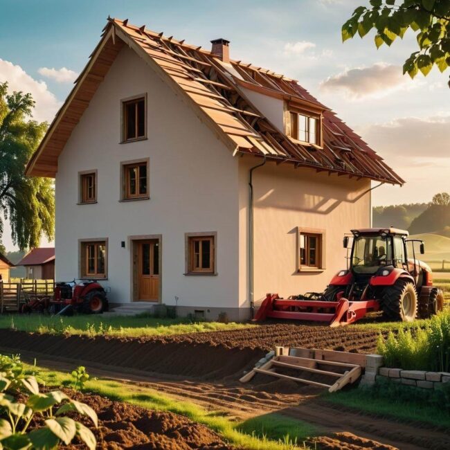 Projektowanie ogrodu przy domu na działce rolniczej