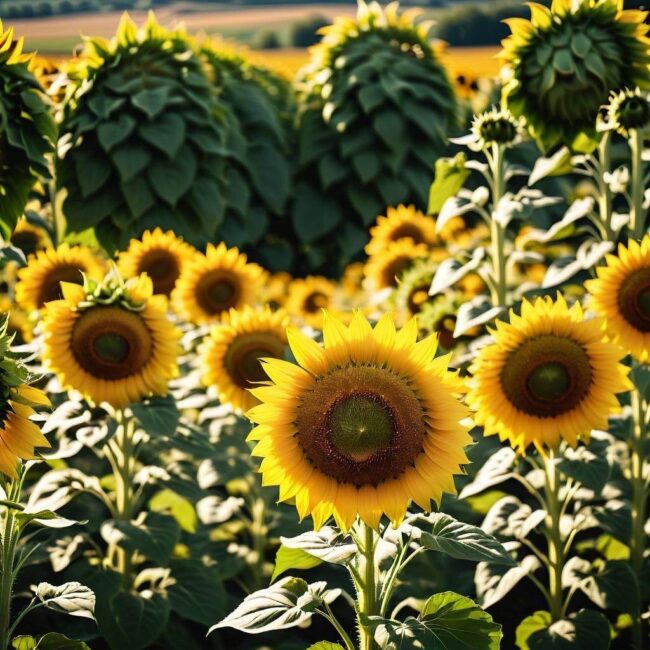 Przechowywanie słoneczników szorstkich