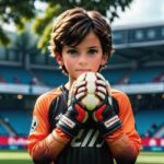 Rękawiczki do bramki dla młodych