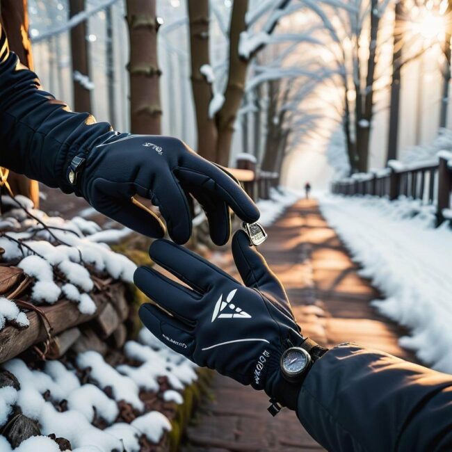 Rękawiczki odblaskowe na zimę